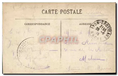 LYON - Ogólny widok Perrache z Coteau de Ste-Foy — wydawca anonimowy, nr 5878 — Rewers