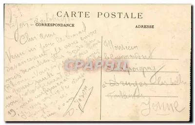 LYON — Palais de la Bourse — E.R. — Verso
