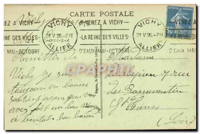 Vichy - Źródło Célestynów — wydawca Vichy, n° 384 — Rewers