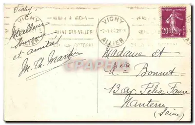 Vichy - Kasyno — wydawca nieznany, n° 3 — Rewers