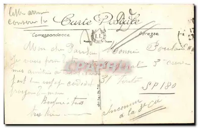 Angoulême — Fachada do Hotel de Ville e Torre de Marguerite de Valois — LL. N° 111 — Verso