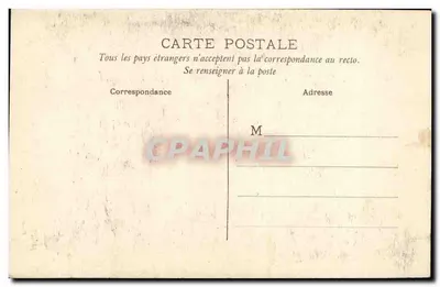 Auvergne - Castelo de Tournoel - Porta de Entrada do Castelo — La Régine, n° 1609 — Verso