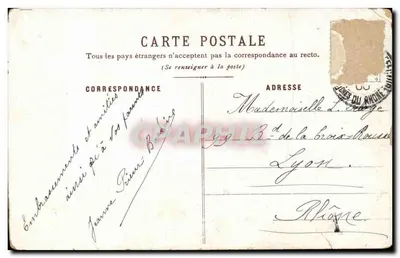 Bouquet de fleurs — 'Heureuse Année' — sans éditeur ni numéro visible — Rewers