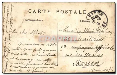Vincennes — Wieża — Stara rezydencja królów Francji — Zaczęta przy Filipie-Auguste — E.M. — Rewers