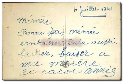 Bebé en un landau decorado con rosas — Atelier Noyer, n° 13568 — Reverso