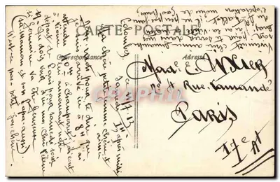 Arranjo de lirios — editor Fendre Bodvenir, n° 7425 — Verso