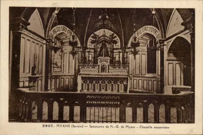 Myans (Savoie) — Santuário de N.-S. de Myans - Capela subterrânea — Grimal, Clambréry
