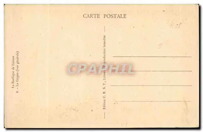 A Basílica de Lisioux — A Cripta (vista geral) — Edição C. B. S. T., Lisioux — Verso