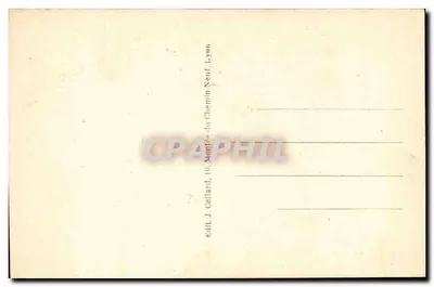 Villefranche-en-Beaujolais — Gargouille de Notre-Dame-des-Marais — wydawca J. Cellard, Lyon — Rewers