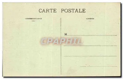 Habitación de Jeanne d'Albret — Tapiz y viejo mueble — Editor C.G. n°68 — Reverso
