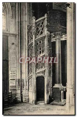 Pédière dos órgãos da Igreja de Saint-Maclou — Rouen — ND Phot.
