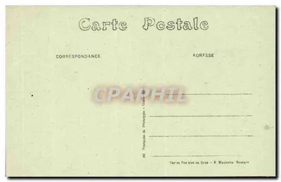 Bourges — Facha de la Catedral — E. Maquaire, n°201 — Reverso