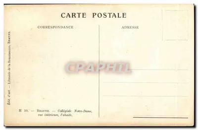 Beaune — Collegiata Notre-Dame, interieur, de abside — Ed. d'art, Beaune — Achterkant
