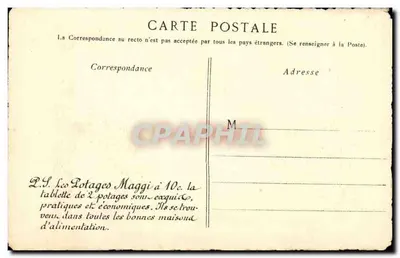 Widok bramy w Grenoble — Isère — wydawca Maggi, nr 24 — Rewers