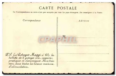 Isère — Uitzicht op een poort van Grenoble — Maggi, n°24 — Achterkant