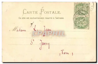 Giovane donna in abito verde e cappello con fiori — cartolina illustrata — editore non visibile — Verso