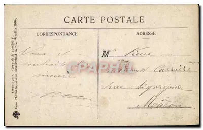 Mulher em traje festivo com porco — Boas Festas — editor N.R. (Nordrhein-Westfalen) — número de série não visível — Verso