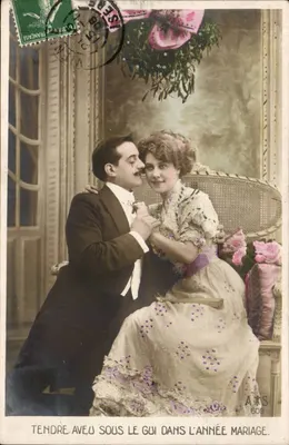 Tendre aveu sous le gui dans l'année mariage — A.A.S. 609