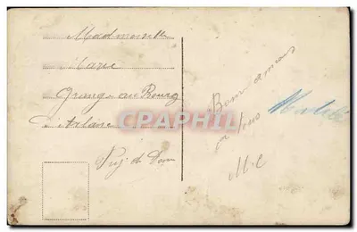 Młody mężczyzna z bukietem — Szczęśliwy Nowy Rok — Wydawca Rép. Louis, nr 3240 — Rewers