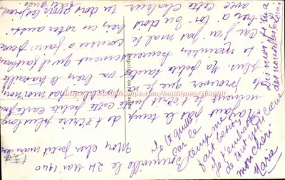 Kocham Cię — Z całego serca z Tobą moja kochana Gasté — Wydawca La Noter, nr 2456 — Rewers
