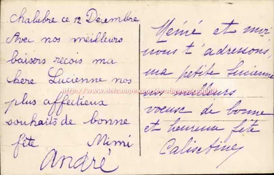 Dziewczyna trzymająca bukiet kwiatów — Szczęśliwego Dnia — Dix 162 — Rewers