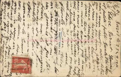 Bukiet kwiatów — E.M. 59 — Rewers