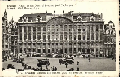 Bruxelas - Casa dos antigos Duques de Brabante (antiga Bolsa) — Fototipo A. Dehman, Bruxelas, n°2