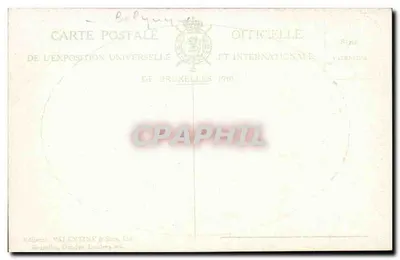 Brussels Fair, the Market — Brussels Exhibition, 1910 — Valentine & Sons, Ltd. — Back