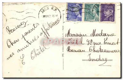 Agen — Widok Garonne — Most kanałowy n°4 — Rewers