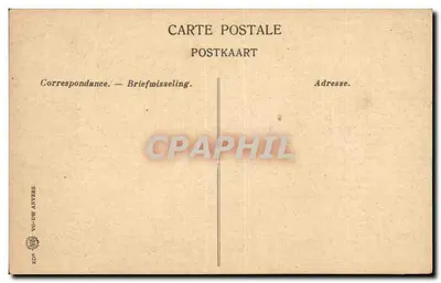 Brukselka - Pomnik Egmonta i de Hornes — Wydawca VO-DW Antwerppa — Rewers
