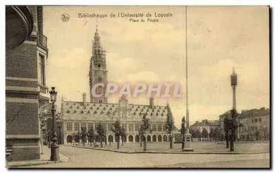 Biblioteca da Universidade de Louvain — Praça do Povo — editor N. JELS, número de série não visível