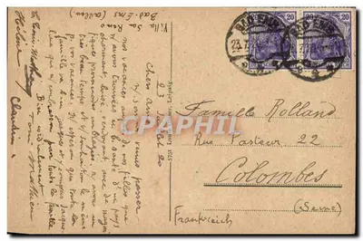 Bad Ems — vista da cidade, do Bäderley e do Concordiaturm — editor não identificado — Verso