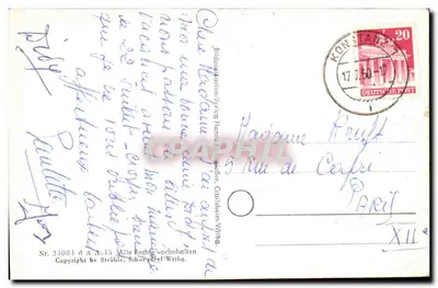 Konstanz — widok z powietrza — Bildpostkarten-Verlag Hans Schröder/Wittbg. n° 34084 d A A-45 — Rewers