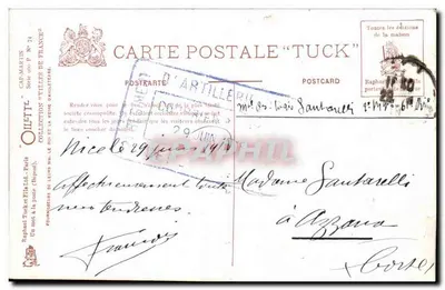 Hotel Cap Martin — Pałac obok Menton — Wydawnictwo Tuck — Rewers