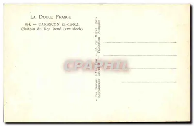 Tarascon — Zamek króla René — Wydawnictwo n'Art Yvon, Paryż — Rewers