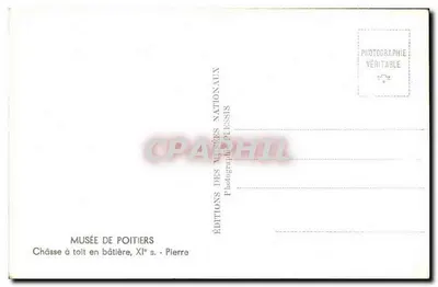 Câmara com teto em bâtière, século XI — Pedra — Edições dos Museus Nacionais — Verso