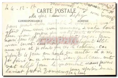 Domremy - Casa natal de Joana d'Arc e Estátua, de A. Mercié — Verso