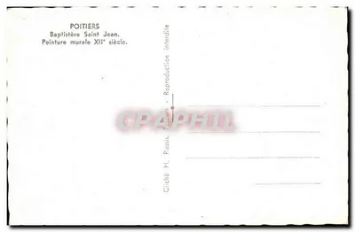 Baptistério São João — Poitiers — Cliché H. Piessis — Verso