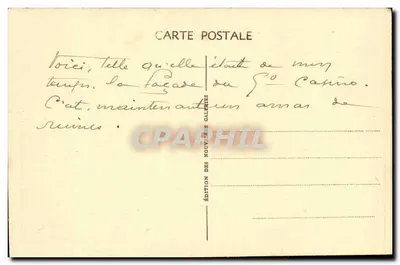 Wielki Kasyno w SABLES-D'OLONNE (Vendée) — nr 59 — Wydawnictwo Nowych Galerii — Rewers