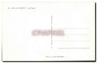 Le Lavandou - Plaża — Wydawnictwo Pissot, nr 65 — Rewers