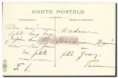 Praça Clichy — Paris — editor J. V. L. n°2126 — Verso