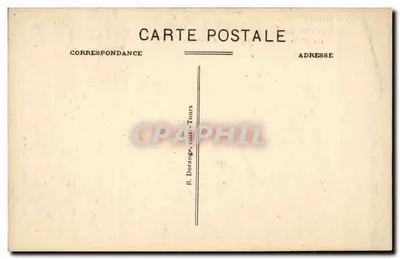 Azay-le-Rideau — El Castillo Nacional lado Sur y el Indre — siglo xv — Reverso