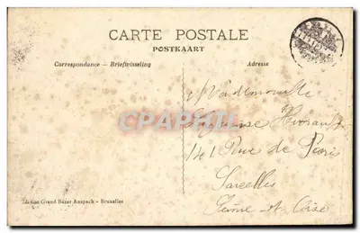 Wejście do Lasu Cambre — Brukselka — Wydawnictwo Grand Bazar Anspach, n°118 — Rewers
