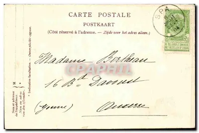 Spa — Zamek Neubois — Éd. Evrard, n° VIII — Rewers