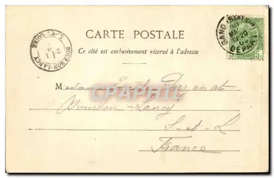 Gand - Hotel de Ville I — Série 1 N. 5 — Éditeur Albert Sugg, à Gand — Rewers
