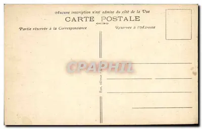 Hyères — Plaza de la República y Colina del viejo Castillo — Hue, editor — Reverso