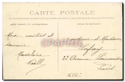 Okręgi Chaumes — BEAUVOIR — Le Pavillon — « Feu Follet » — Rewers