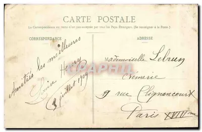 Sées (Orne) - The Town Hall — Collection E. Pasquis, photographer publisher, at Laigle (Orne), n° 2070 — Back