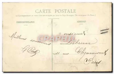 Castillo de Fontaine-Riant — Alrededores de Sées (Orne) — Colección E. Pasqua, fotógrafo-editor, en Laigle (Orne) — Reverso