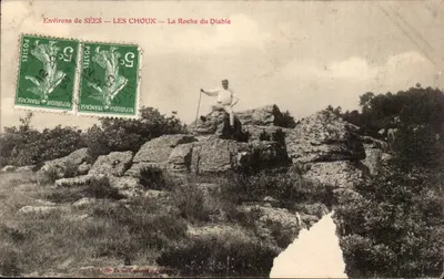 Arredores de SÉES — LES CHOUX — A Roche do Diabo — O.A. Be - Pédilou